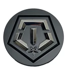 Tis Matte Black/chrome Snap In Center Cap (middle Portion Only) 1284C71 New. Price: $24.99.