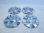 Velocity VW450-285-CAP Custom Alloy Wheel Bolt-on Chrome Center Set #2I-2 Used. Price: $100.00.