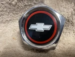 Used Gm Chevy 14035608 Celebrity Cavalier Wheel Center Cap Black Red Chrome. Price: $15.00.