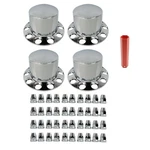 Lug Front 33MM Wheel Center Cap Semi Truck Rear Axle Chrome Hub Abs New. Price: $84.52.