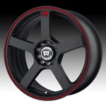 Motegi FS5 Matte Black Red 17X7 4X100 / 4X4.25 40MM (MR11677008740) New. Price: $197.31.