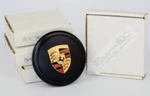 Porsche Black Fuchs Center Caps 70MM Carrera 911 930 Colored Detail Crest New. Price: $229.99.