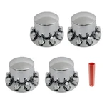 33MM Lug Front Wheel Center Cap Abs Plastic Hub Rear Axle Chrome New. Price: $83.02.