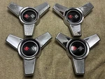 Lot Of 4 1965-66 Corvette 3 Bar Spinner Center Cap Orig Oem Free Ship Used. Price: $59.00.
