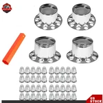 Semi Abs Plastic Rear Wheel Axle Hub Kit 33MM 4PCS Chrome Nut Covers New. Price: $90.94.