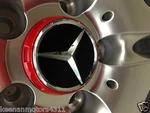Genuine Oem Mercedes Benz Raised Ember Red / Black Center Cap New. Price: $60.90.