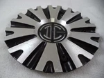2 Crave Wheels Gloss Black / Silver Custom Center Caps # NO1-B1 Used. Price: $69.00.
