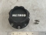 Method Race Wheels Rim Hub Cover Flat Matte Black Center Cap T082L90 H48 Used. Price: $32.00.