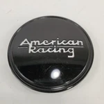 American Racing Gloss Black # 1511S01 Wheel Center Hub Cap Silver Lettering Used. Price: $32.99.