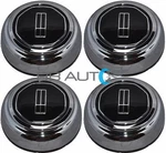 Set Of 4 New Chrome Wheel Hub Center Caps Covers For 1993-1997 Lincoln Town Car. Price: $119.95.