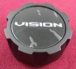 Vision Wheels Satin Black Custom Center Cap # C-722-4 / LG1809-14 (1) Used. Price: $29.25.