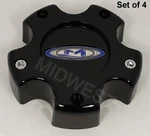 New Gloss Black Moto Metal 5X114.3 5X120.65 5X127 Wheel Center Caps 845L121SO. Price: $80.00.