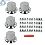 Hub Cap Rear Wheel Axle Chrome 33MM Lug Front Center For Semi Truck New. Price: $81.31.