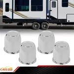 4 Steel Chrome Push Through Center Caps For 3.18 Rims Bore Trailer New. Price: $23.97.
