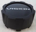 Vision Wheels Flat Black Custom Center Caps # C-772-4 / (C354SB-V-ECL) Used. Price: $34.95.