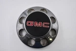Chrome W/ Black & Red Logo Wheel Center Cap Hub (GMC)78875 8.75" Sie Used. Price: $35.00.