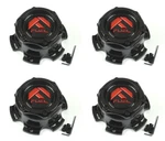 4X Fuel Gloss Black Red 6LUG Bolt On Wheel Center Caps 1004-27GBQ 6X5.5 6X139.7 New. Price: $140.00.