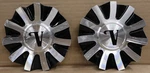 Used Pair Of 2 Velocity Machined/black Center Caps. Price: $29.95.