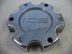 Ice Wheels Chrome Custom Center Caps (1) # M-214-1 / S609-22 Used. Price: $39.64.