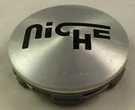 Niche Wheels Silver Custom Center Caps (1) # 1003-02 / M-731 Used. Price: $29.00.
