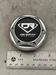 Racing Custom Wheel Rim Chrome Black Hub Cover Center Cap C-002-1 Used. Price: $35.00.