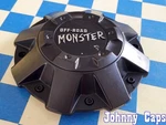 Monster Wheels # C-5240-1-XG Matte Black Center Cap 49 (qty. 1) Used. Price: $69.50.
