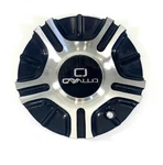 Cavallo Wheels Gloss Black / Silver Center Caps # C-5491-1 (1 Cap) Used. Price: $79.00.