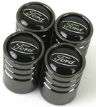 4 Ford Tire Valve Stem Caps Car, Truck Universal Fitting Metallic Black Ungraded. Price: $11.69.