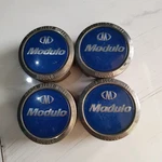 Honda Modulo Wheel Center Caps Blue - Used Fast Shipping. Price: $120.00.
