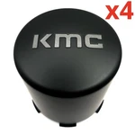 Set Of 4 Kmc Matte Black Wheel Center Hub Cap Lug 6 Push Thru KM522 Enduro New. Price: $75.00.
