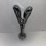 Silver Crome Spirit Of Ecstacy Flying Lady Statue Replacement For Rolls Royce New. Price: $350.00.