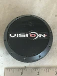 Vision Wheels Rim Flat Black Hub Cover Center Cap C425 C-425MB-V Used. Price: $15.00.