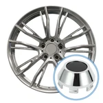 Car Wheel Hub Center Caps 64MM 2.52"OD Universal Abs Plastic Silver Tone Black New. Price: $15.19.