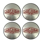 Genuine Jaguar Red Retro Script Center Caps Xj Xk Xf Xe F-type E-pace C2C39745 New. Price: $116.95.