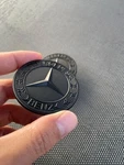 (one) Mercedes Benz Matt Black Flat Front Hood Emblem Amg Badge 000 817 Remanufactured. Price: $38.32.