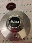 Ultra #8355 Older Shaded Polished 7-1/4" Wheel Center Cap Rise Hex Used. Price: $79.99.