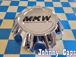 Mkw Wheels # CAP-2253L180 Custom Chrome Center 61 (qty. 1) Used. Price: $66.85.