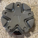 VW680A-2085-CAP Velocity Chrome Wheel Center Used. Price: $45.00.
