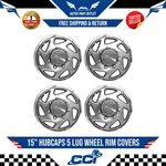Set Of 4 Ford E150 Econoline Van 15" Hubcaps Lug Wheel Rim Covers Center Hubs New. Price: $88.98.
