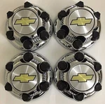 4 Pcs 2000 - 2010 CHEVY1500 Truck Van 16" 17" Lug Chrome Wheel Center Cap New. Price: $49.99.
