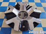 Crave Wheels # N021 / Blank. Black & Silver Metal Center Cap 52 (qty. 1) Used. Price: $49.48.