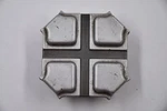 Ford Silver Wheel Center Cap Hub E6EC-1A097-AA 2.625" 85-'86 Escort Used. Price: $15.00.