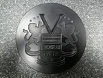 Vogue Satin Black Center Cap 3.25" 89-9397SB 71342295F-2 ONE/1 Used. Price: $30.00.