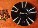 X1 Mkw Black Machined 6-1/8" Custom Wheel Center Cap Hub Part # M-596 Used. Price: $49.88.