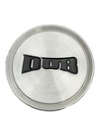 Dub Brushed Silver/gloss Black Logo Push In Wheel Center Cap 1004-02-06R New. Price: $35.75.