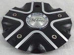 Milanni Wheels Gloss Black / Silver Custom Center Caps # C-458B-UP Used. Price: $69.95.