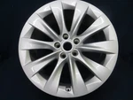 Tesla Model X 16-21 20" Spoke Silver Rear Alloy Wheel 1027245-00-C Oem New. Price: $280.00.