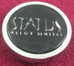 Status Alloy Wheels Black / Chrome Custom Center # C129502CAP (1) Used. Price: $29.95.