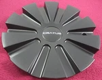 Cratus Wheels Flat Black Custom Center Cap # C-401-6 / C-401-2 (1) Used. Price: $69.99.