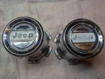 Oem Jeep Center Cap (pair) 5361653 Fsj Vintage Used. Price: $80.00.